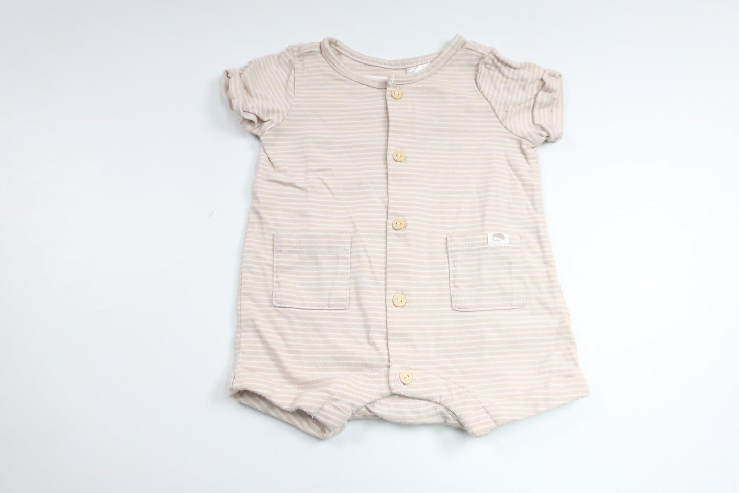 Striped jumpsuit from H&M - Size 50 - Beige