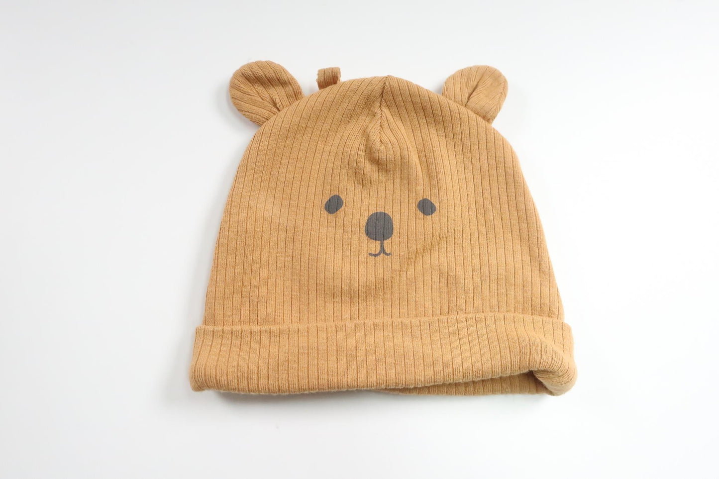 Ribbad mössa med nalle från Cubus - Storlek 40/42 - Orange