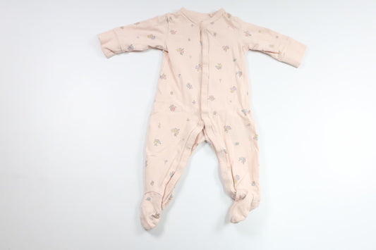 Blommig pyjamas från Lindex - Storlek 56 - Rosa