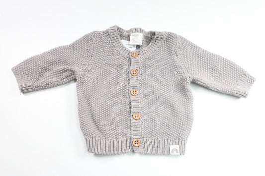 Stickad kofta från Lindex - Storlek 56 - Grå