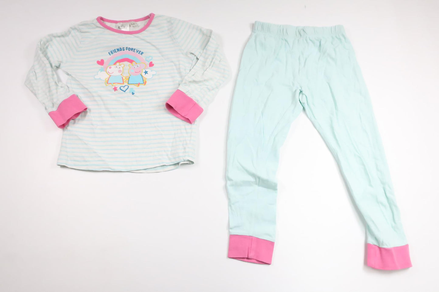 Tvådelad pyjamas från Peppa Pig - Storlek 110/116 - Blå