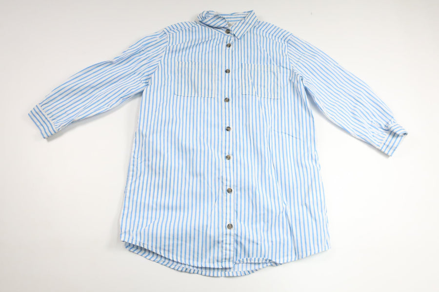 Randig skjortklänning från H&M - Storlek 110 - Blå