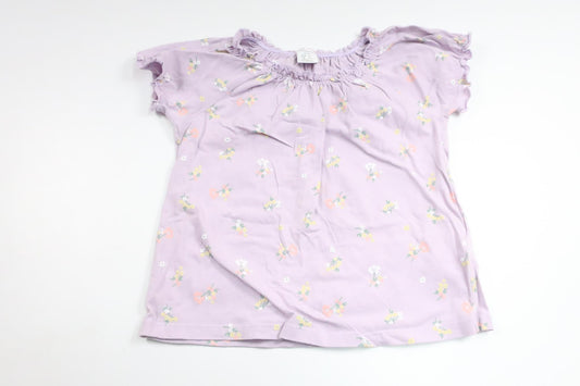 Blommig tröja från Lindex - Storlek 98 - Lila