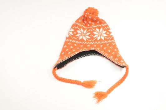Fleecefodrad mössa från Hemstickat - Storlek 50/52 - Orange