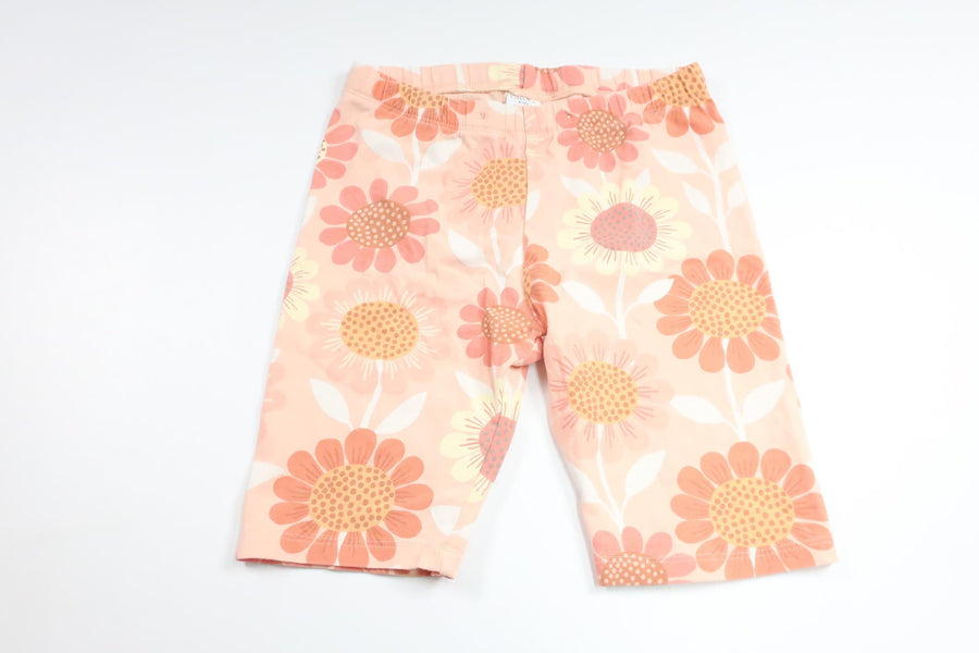 Blommiga shorts från Lindex - Storlek 128 - Orange