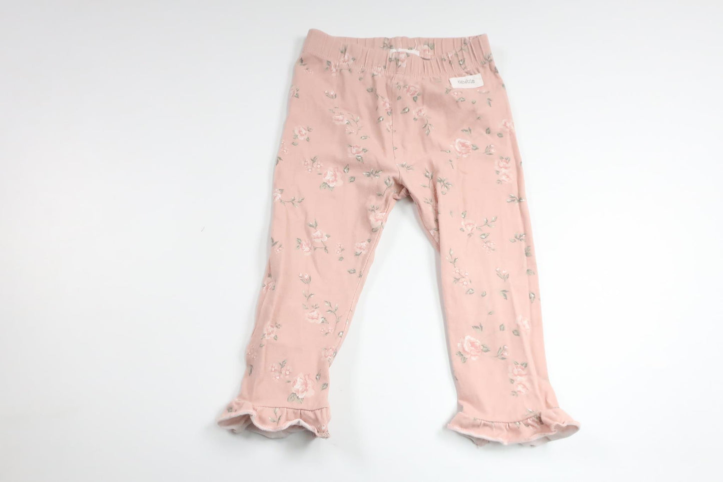 Blommiga byxor från Newbie - Storlek 74 - Rosa