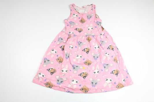 Dress with animals from H&M - Size 122/128 - Pink