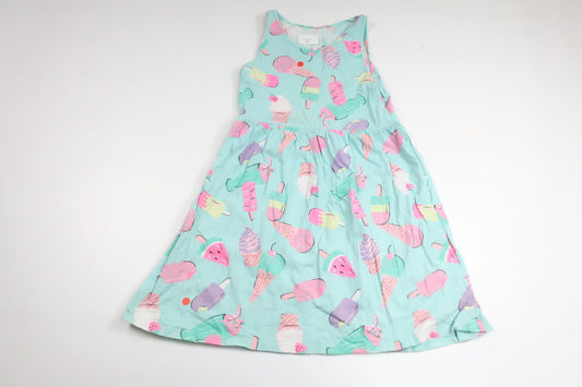 Dress with ice creams from H&M - Size 122/128 - Blue