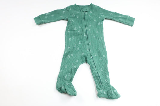 Pyjamas med granar från Carter's - Storlek 68 - Grön