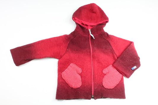Jacka i ullmix från Molo - Storlek 98 - Röd