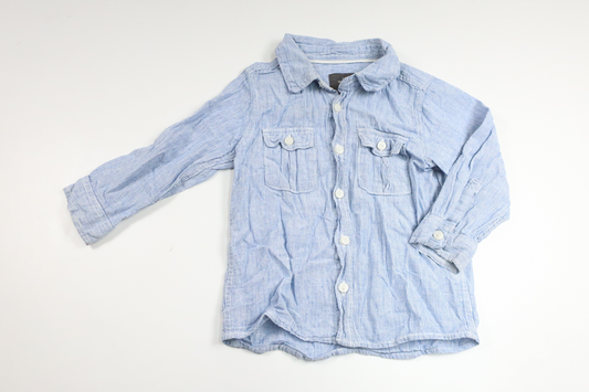 Randig skjorta från H&M - Storlek 80 - Blå