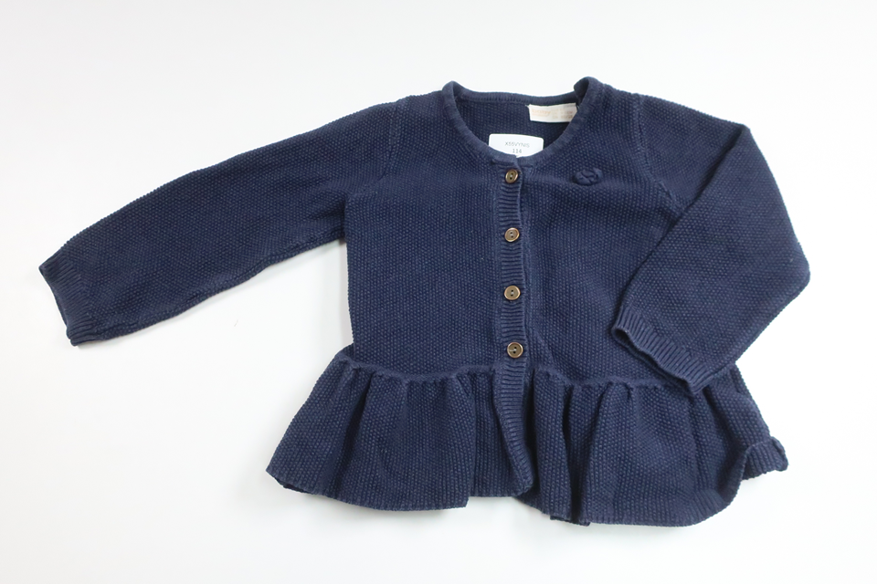 Stickad kofta från Lindex - Storlek 80 - Marinblå