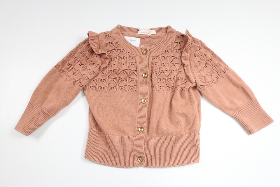 Stickad kofta från Name It - Storlek 74 - Beige