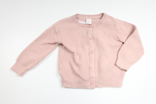 Stickad kofta från H&M - Storlek 80 - Rosa