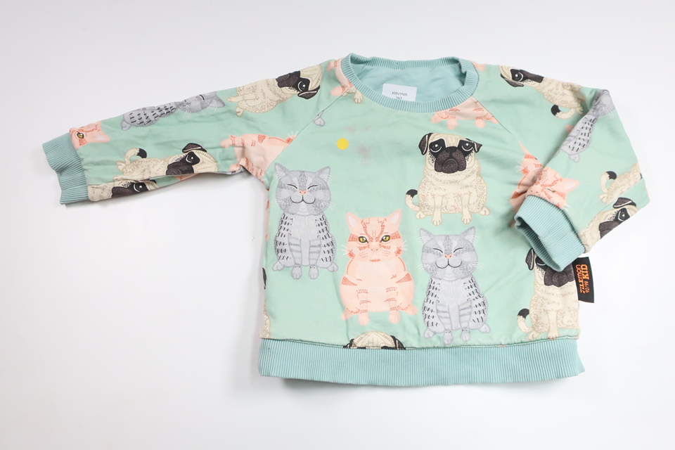 Vändbar sweatshirt med hundar från Filemon Kid - Storlek 92/98 - Blå