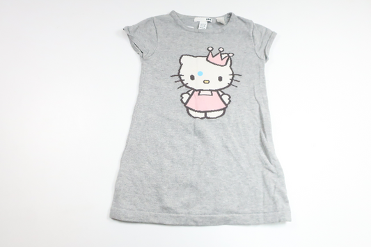 Stickad klänning från H&M - Storlek 98/104 - Grå