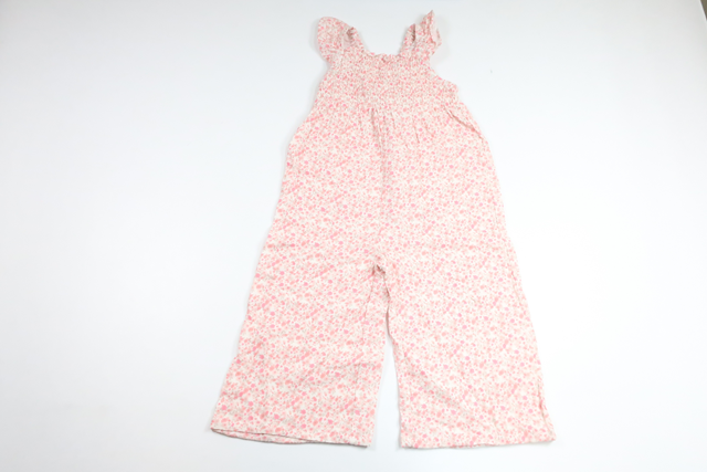 Blommig jumpsuit från Lindex - Storlek 104 - Rosa