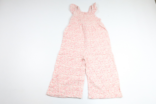 Blommig jumpsuit från Lindex - Storlek 104 - Rosa