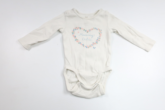 Body från H&M - Storlek 62 - Vit