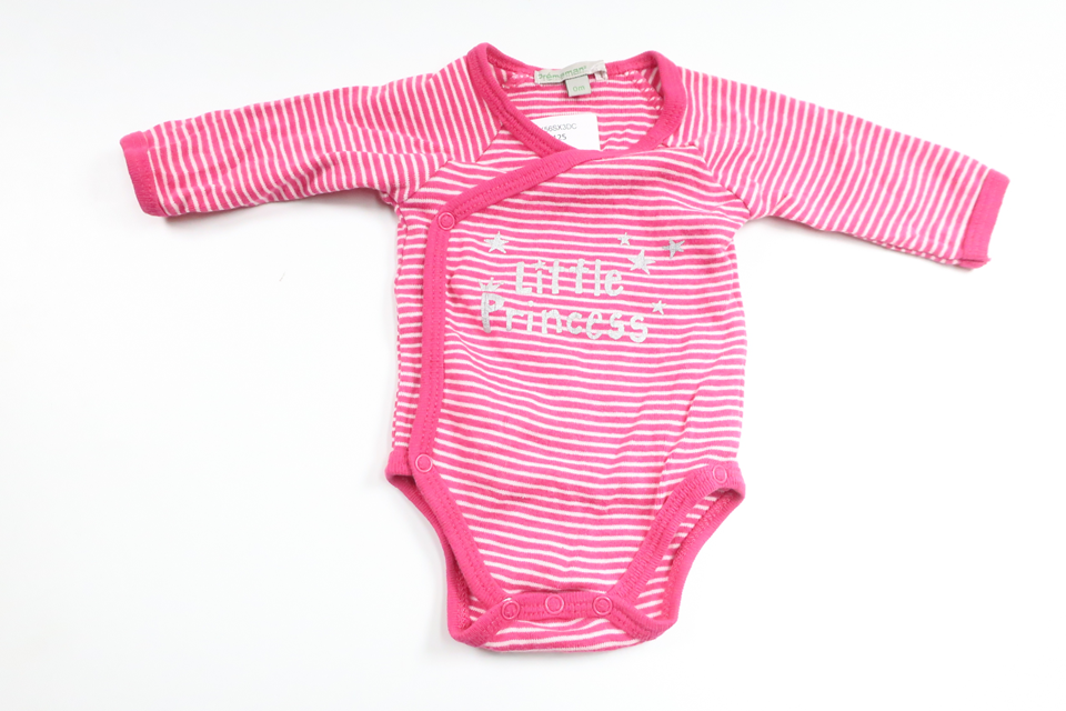 Striped bodysuit from Prémaman - Size 50/56 - Pink