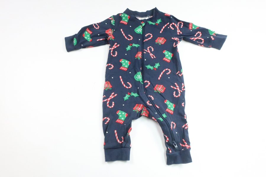 Pyjamas med julmotiv från Kappahl - Storlek 56 - Marinblå