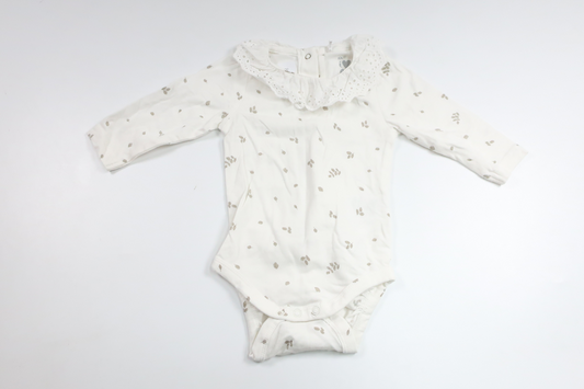 Body från ICA I Love Eco - Storlek 62 - Benvit