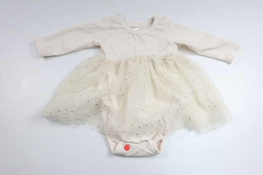 Bodysuit with built-in tulle skirt from H&M - Size 56 - Off-white