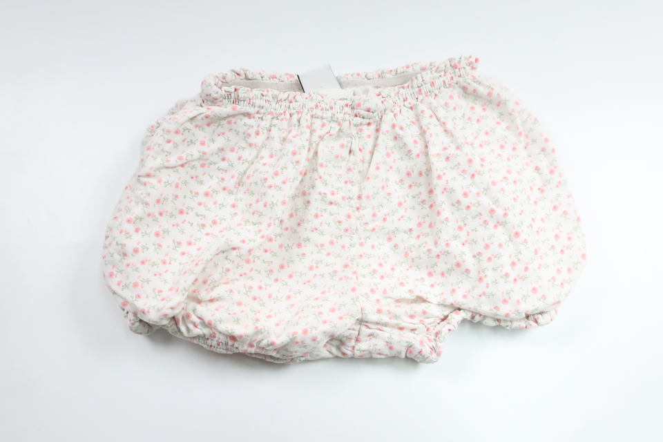 Blommiga shorts från Lindex - Storlek 74 - Vit