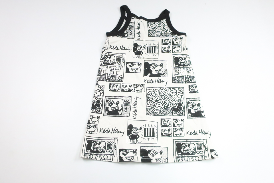 Klänning med Musse Pigg från H&M - Storlek 110/116 - Benvit