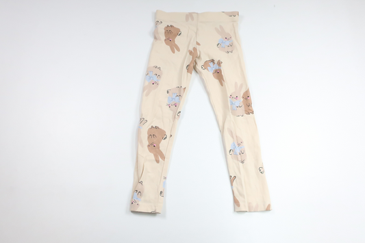 Byxor med kaniner från H&M - Storlek 110 - Beige