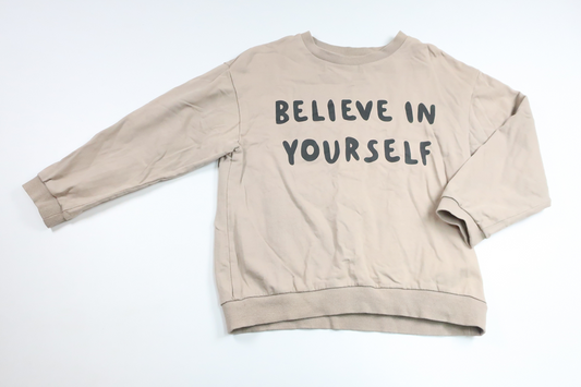 Sweatshirt med text från Minories - Storlek 110/116 - Beige