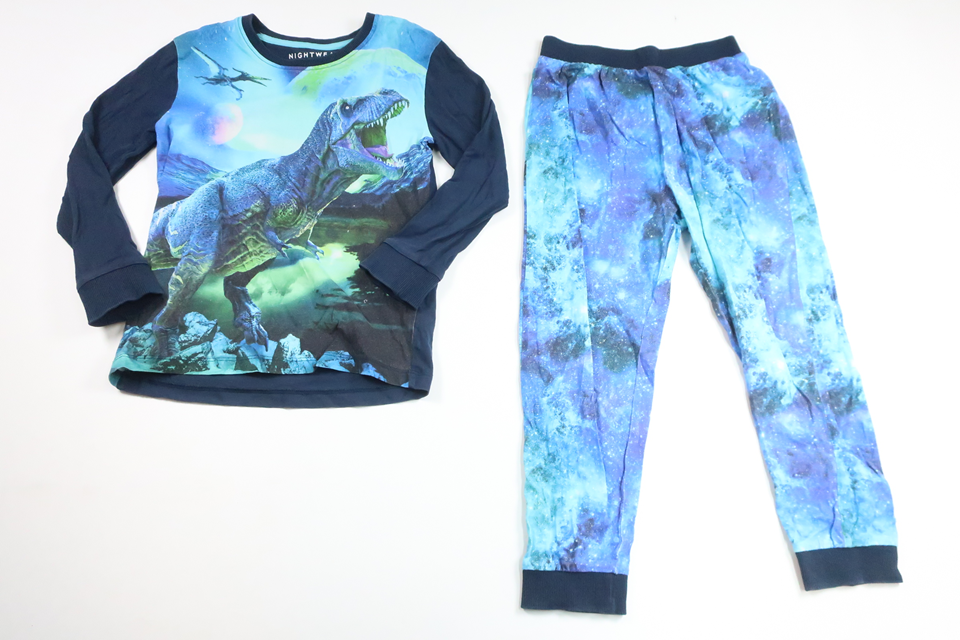 Tvådelad pyjamas från Next - Storlek 116 - Marinblå