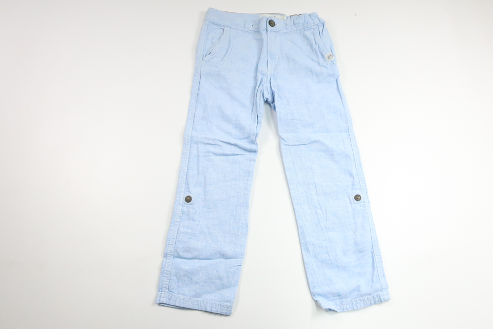 Byxor i linnemix från H&M - Storlek 116 - Blå