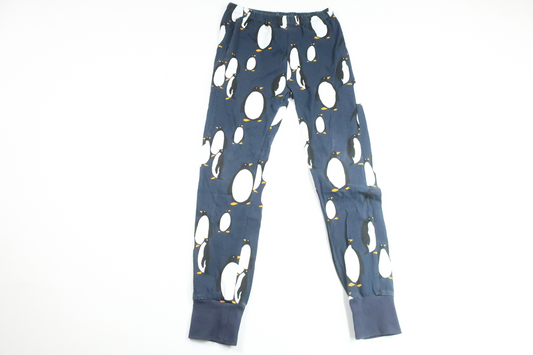Pyjamasbyxor med pingviner från Lindex - Storlek 122/128 - Marinblå