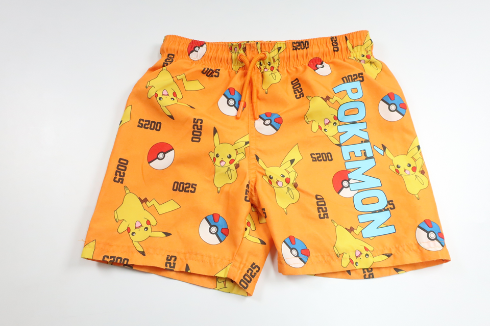 Badshorts med Pokémon från Primark - Storlek 116 - Orange