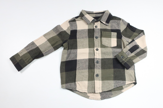 Rutig skjorta från Denim Day - Storlek 98/104 - Grön