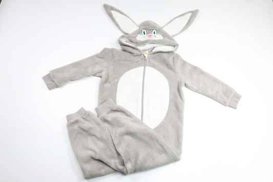 Fleeceoverall kanin från Softer Days - Storlek 98/104 - Grå