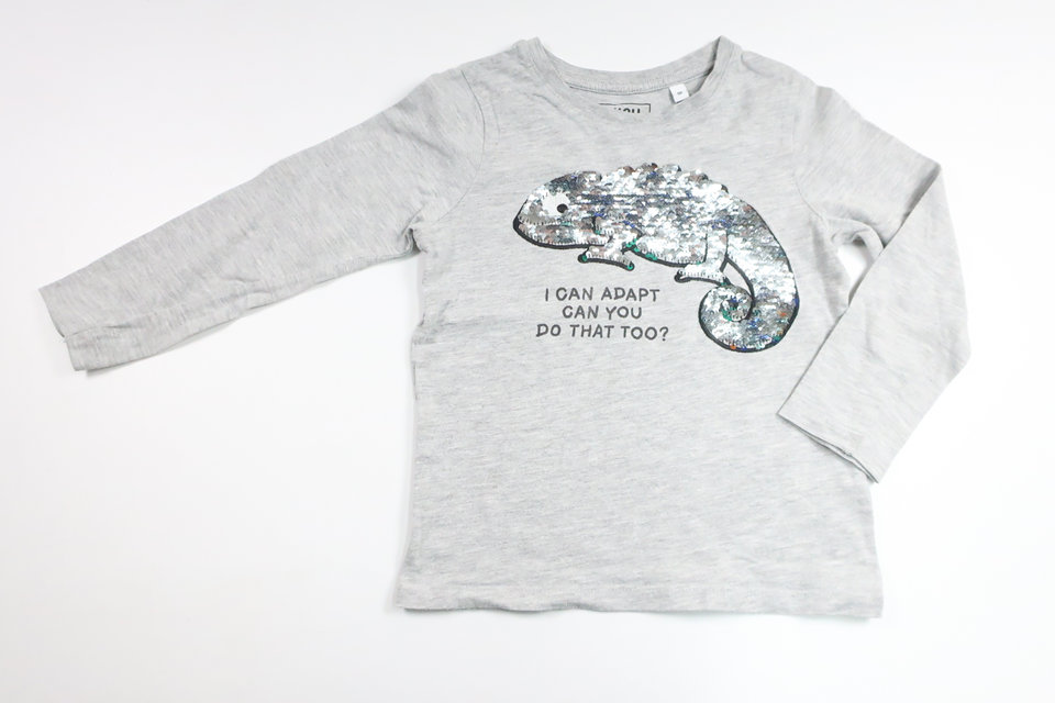 Vändbar jacka från C&A - Storlek 110 - Grå