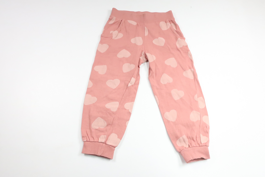 Byxor med hjärtan från Wai Wai - Storlek 98/104 - Rosa