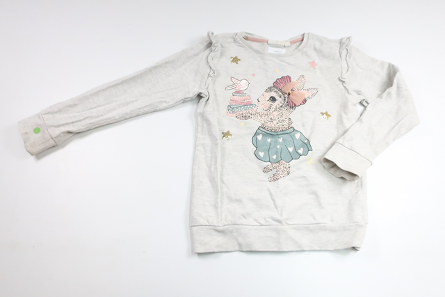 Tröja med kanin från Kappahl - Storlek 110/116 - Grå