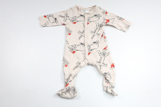 Pyjamas med Nalle Puh från H&M - Storlek 56 - Benvit