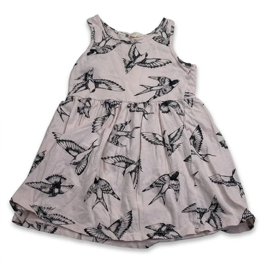 Djurmönstrad klänning från H&M - Storlek 98/104 - Rosa