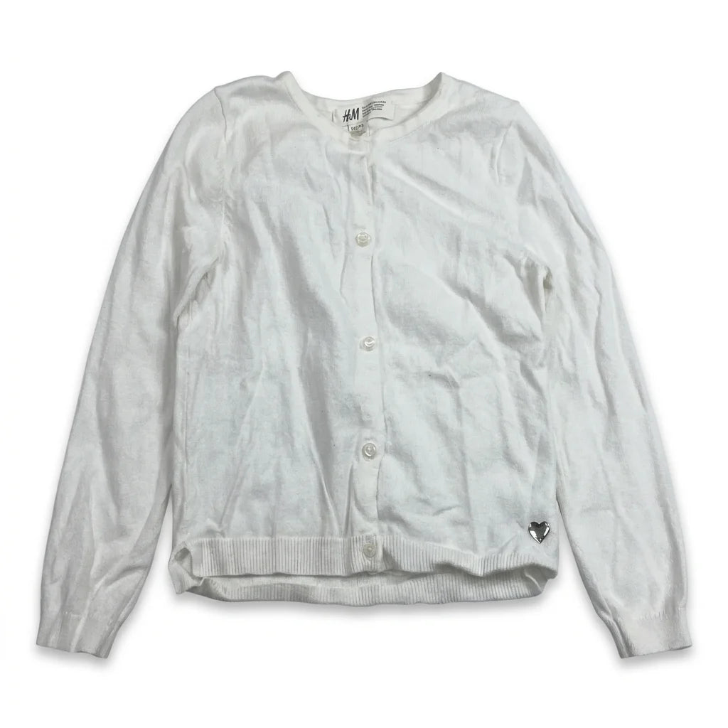 Kofta från H&M - Storlek 110/116 - Vit