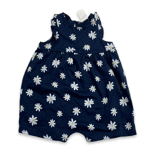 Blommig klänning från H&M - Storlek 74 - Marinblå