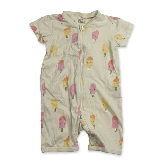 Mönstrad Pyjamas från Lindex - Storlek 74 - Benvit