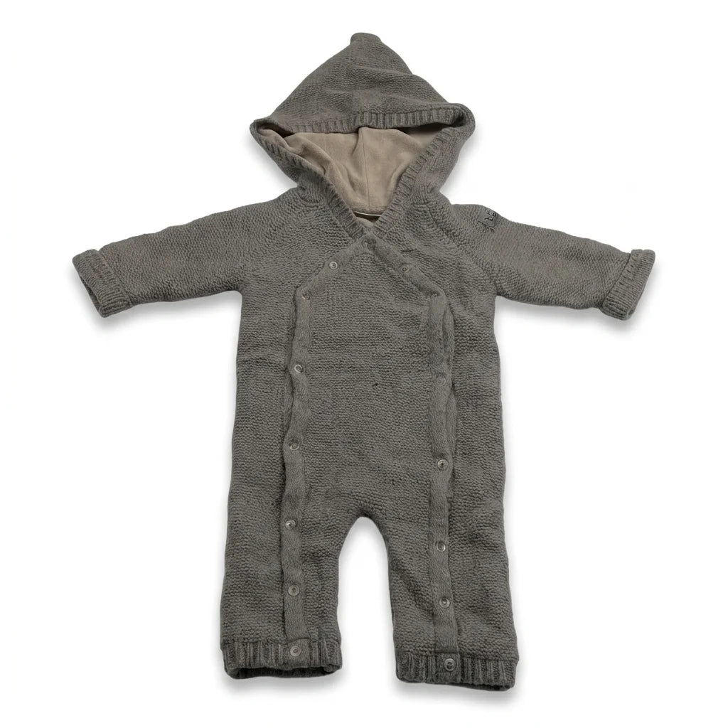 Fodrade overall i 80% ull från Petit by Sofie Schnoor - Storlek 68 - Brun
