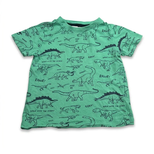 Mönstrad t-shirt från H&M - Storlek 104 - Grön