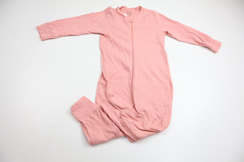 Ribbad pyjamas från Tiny One - Storlek 80 - Rosa