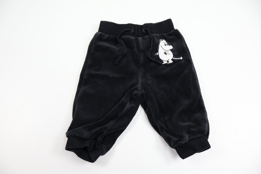 Byxor i fleece från Moomin by Lindex - Storlek 62 - Svart