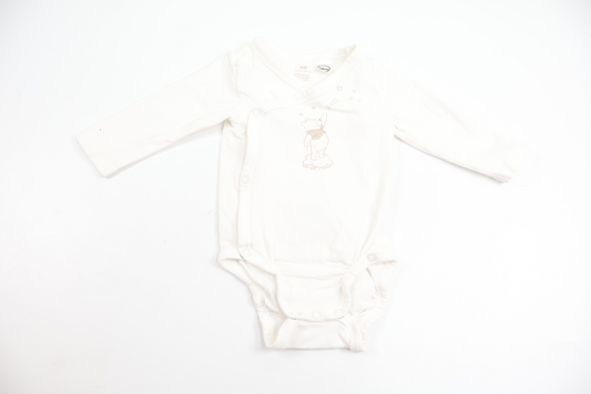 Omlottbody med Nalle Puh från H&M - Storlek 62 - Vit